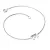 Náramek z bílého zlata 585/1000 přírodní diamanty 0.018 ct G/SI 10982-NR01-E-B-DIA