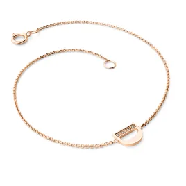 Náramek z růžového zlata 585/1000 přírodní diamanty 0.018 ct G/SI 10982-NR01-D-CV-DIA