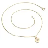 Dámský náhrdelník žluté zlato 585/1000 přírodní diamant G/SI srdce 10874-NH05-ZL-DIA