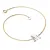 Náramek ze žlutého a bílého zlata 585/1000 přírodní diamanty 0.018 ct G/SI 10982-NR05-M-ZLB-DIA