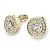 Náušnice žluté zlato 585/1000, přírodní diamanty 0.340ct, 10921-ZL-DIA
