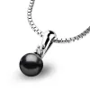 Dámský zlatý přívěsek 585/1000 s perlou a zirkonem 10891-B-ZIR-Black