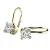 Dámské náušnice žluté zlato 585/1000 přírodní diamant 0.660 ct G/SI 10827-450-ZL-DIA