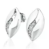 Dámské náušnice bílé zlato 585/1000 přírodní diamant 0.044 ct G/SI 10973-B-DIA