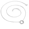 Dámský náhrdelník bílé zlato 585/1000 přírodní diamant G/SI 10981-NH01-B-DIA