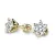 Dámské náušnice žluté zlato 585/1000 přírodní diamanty 0.820ct G/SI 10990-ZL-DIA