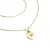 Dámský náhrdelník žluté zlato 585/1000 přírodní diamant G/SI srdce 10874-NH05-ZL-DIA