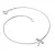 Náramek z bílého zlata 585/1000 přírodní diamanty 0.018 ct G/SI 10982-NR05-A-B-DIA