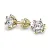 Dámské náušnice ze žlutého zlata 585/1000 přírodní diamanty 1,00 ct G/SI 109017-ZL-DIA