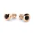 Dámské náušnice růžové zlato 585/1000 přírodní diamanty 0,50ct, G/SI 10976-CV-Black