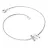 Náramek z bílého zlata 585/1000 přírodní diamanty 0.018 ct G/SI 10982-NR05-M-B-DIA