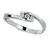 Dámský prsten zlato 585/1000 s přírodními diamanty 0,094ct, G, Si, DF-2072-B-DIA