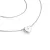Dámský náhrdelník bílé zlato 585/1000 přírodní diamant 0.012 ct G/SI srdce 140019-NH01-B-DIA