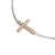 Dámský náhrdelník bílé zlato 585/1000 přírodní diamant 0.060 ct G/SI křížem 140018-NH01-BCV-DIA