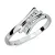 Dámský prsten bílé zlato 585/1000 s přírodními diamanty 0,075ct, G/Si, DF-1950-B-DIA