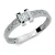 Dámský prsten bílé zlato 585/1000 přírodní diamant 0.270 ct G/SI DF2062