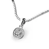 Dámský přívěsek bílé zlato 585/1000 zirkon 0.245 ct 10922-B-ZIR
