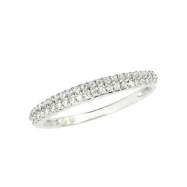 Dámský prsten bílé zlato 585/1000 přírodní diamant 0.156 ct brilianty GKW52024