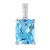 Dámský přívěsek bílé zlato 585/000 přírodní diamant 0.008 ct topaz GKW48536
