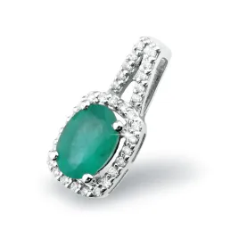Dámský přívěsek bílé zlato 585/1000 přírodní diamant 0.86 ct GKW52513