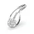Dámský přívěsek bílé zlato 585/1000 přírodní diamant 0.126 ct - GKW46680