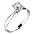 Dámský prsten bílé zlato 585/1000 přírodní diamant 0.26 ct G/SI 10770D