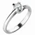 Dámský prsten bílé zlato 585/1000 přírodní diamant 0.130 ct G/SI 10764D