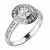 Dámský prsten bílé zlato 585/1000 přírodní diamant 0.30 ct G/SI 10765D