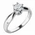 Dámský prsten bílé zlato 585/1000 přírodní diamant 0.33 ct G/SI 10763D