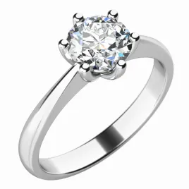 Dámský prsten bílé zlato 585/1000 přírodní diamant 0.60 ct G/SI 10736D