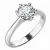 Dámský prsten bílé zlato 585/1000 přírodní diamant 0.60 ct G/SI 10736D