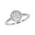Dámský prsten bílé zlato 585/1000 přírodní diamant 0.240 ct s brilianty GKW54351
