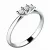 Dámský prsten bílé zlato 585/1000 přírodní diamant 0.105 ct G/SI 10781D