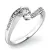 Dámský prsten bílé zlato 585/1000 0.220 ct G/SI přírodní diamanty 10844D