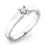 Dámský prsten bílé zlato 585/1000 přírodní diamant 0.075 ct G/SI 10796D