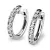 Dámské náušnice bílé zlato 585/1000 přírodní diamant 0.308 ct G/SI kruhy 10838-B-DIA