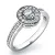 Dámský prsten bílé zlato 585/1000 přírodní diamant 0.319 ct G/SI 10802D