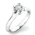 Dámský prsten bílé zlato 585/1000 přírodní diamant 0.20 ct G/SI 10805D