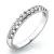 Dámský prsten bílé zlato 585/1000 přírodní diamant 0.156 ct G/SI 10814D