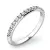 Dámský prsten bílé zlato 585/1000 přírodní diamant 0.168 ct G/SI 10845D