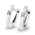 Dámské náušnice bílé zlato 585/1000 přírodní diamant 0.080 ct G/SI brilianty 10892-B-DIA