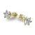Dámské náušnice žluté zlato 585/1000 přírodní diamant 0.310 ct G/SI briliantové 10886-ZL-DIA