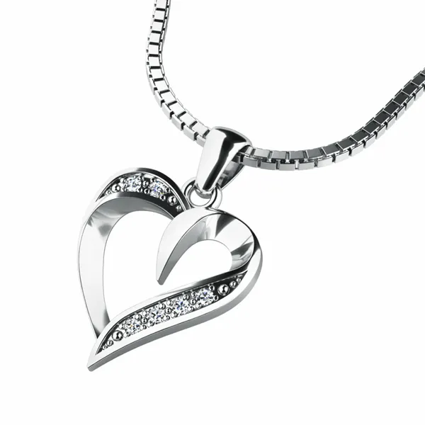 Dámský přívěsek přírodní diamant 0.072 ct G/SI 10879-B-DIA