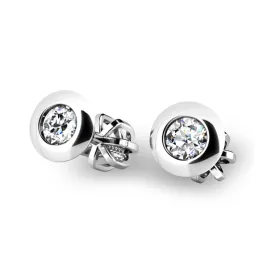 Dámské náušnice bílé zlato 585/1000 přírodní diamant 0.090 ct G/SI 10825-B-DIA