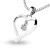 Dámský přívěsek přírodní diamant 0.031 ct G/SI srdce 10918-B-DIA