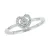 Dámský prsten bílé zlato 585/1000 přírodní diamant 0.114 ct romantický GKW45723