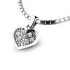 Dámský přívěsek žluté zlato 585/1000 přírodní diamant 0.176 ct G/SI srdce s brilianty 10877-B-DIA