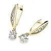 Dámské náušnice bílé zlato 585/1000 přírodní diamant 0.628 ct G/SI visací 10871-B-DIA