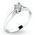 Dámský prsten bílé zlato 585/1000 přírodní diamant 0.130 ct G/SI 10942D