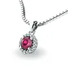 Dámský přívěsek přírodní diamant 0.50 ct G/SI s rubín 10927-B-RUB